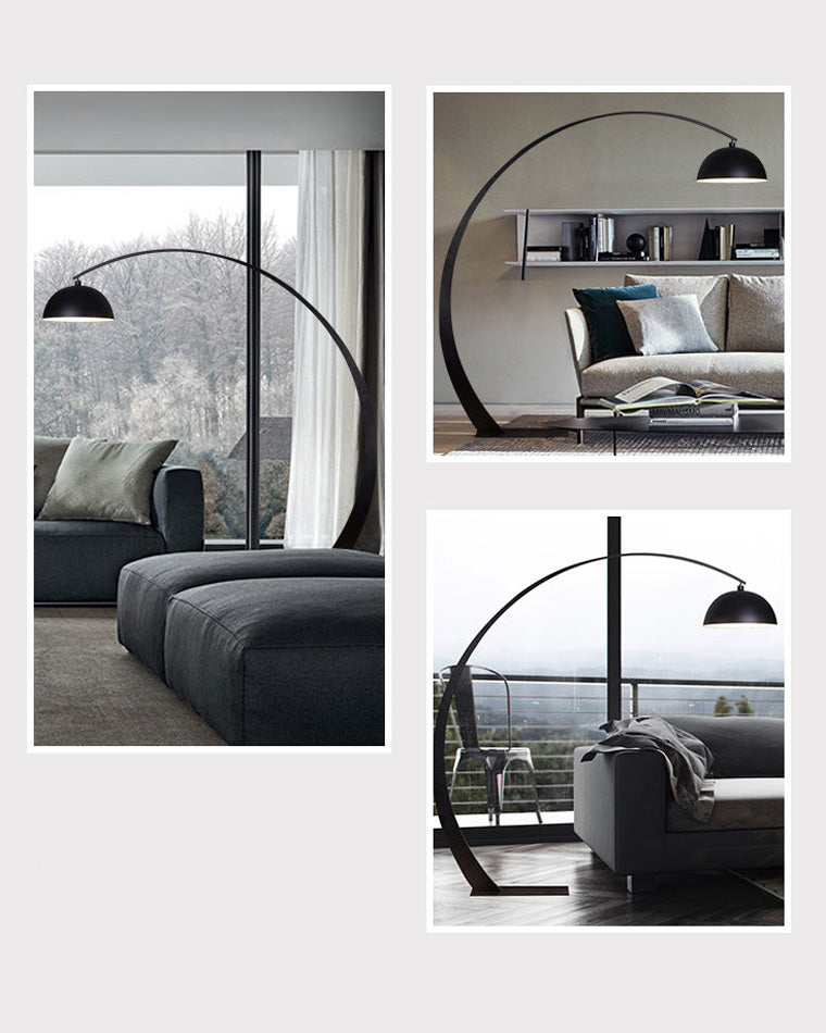 Diff Dome Arc Floor Lamp over Couch-DF7063
