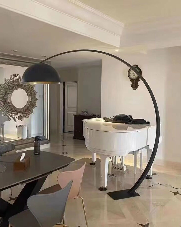 Diff Dome Arc Floor Lamp over Couch-DF7063