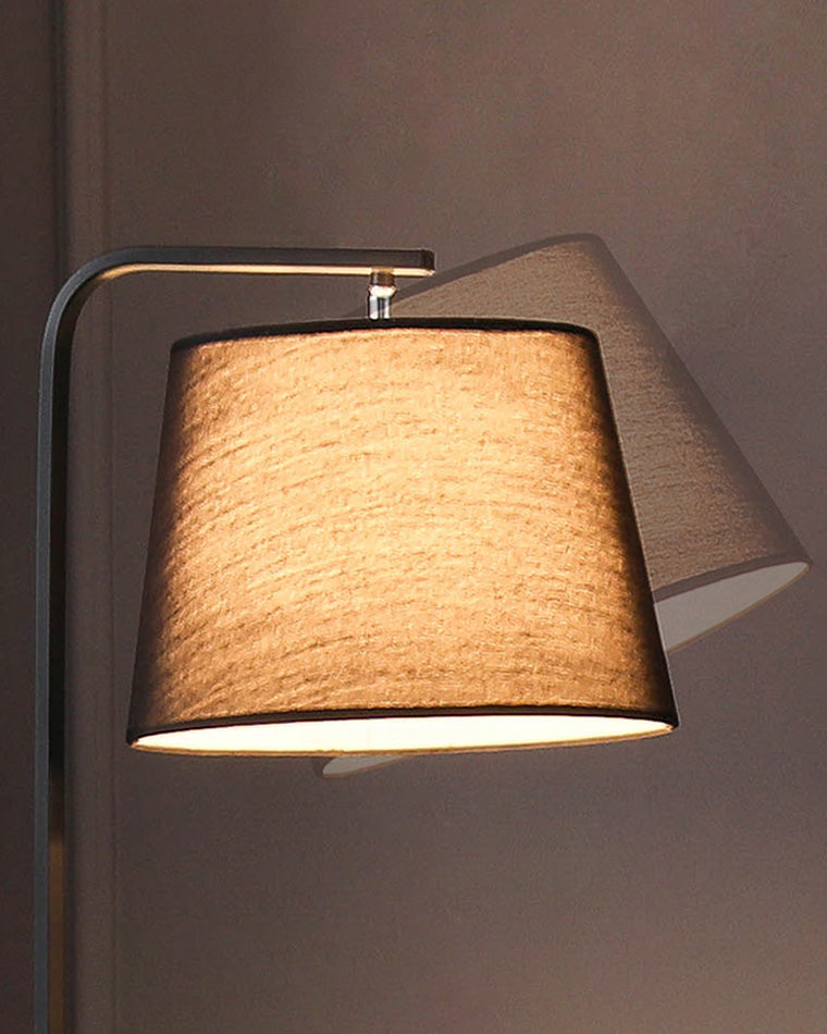 Diff Vintage Linen Floor Lamp with Charging Table-DF7064
