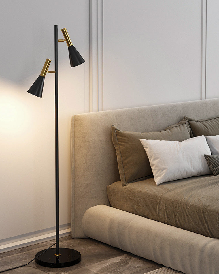 Diff 2-bulb Adjustable Pole Floor Lamp-DF7067