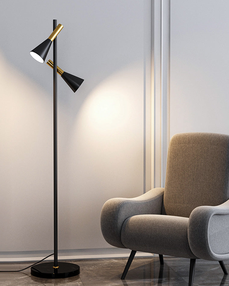 Diff 2-bulb Adjustable Pole Floor Lamp-DF7067
