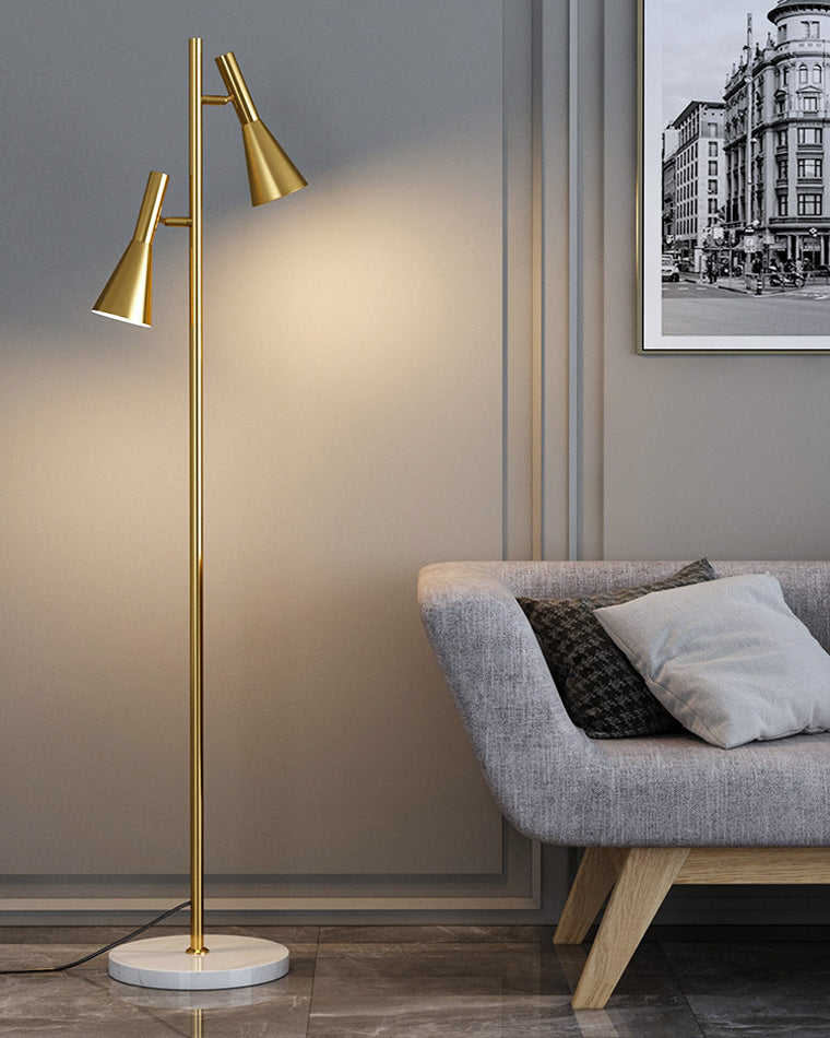 Diff 2-bulb Adjustable Pole Floor Lamp-DF7067