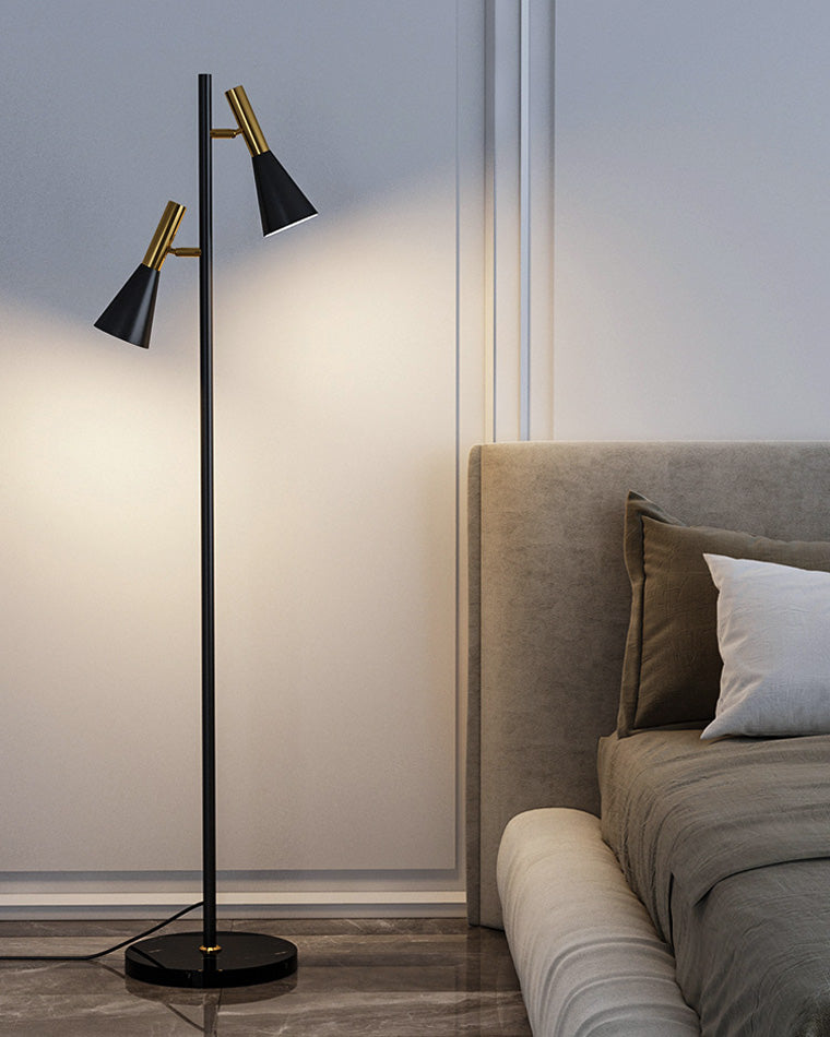 Diff 2-bulb Adjustable Pole Floor Lamp-DF7067