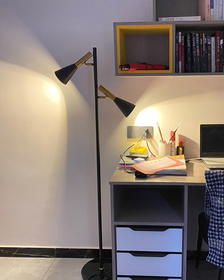Diff 2-bulb Adjustable Pole Floor Lamp-DF7067