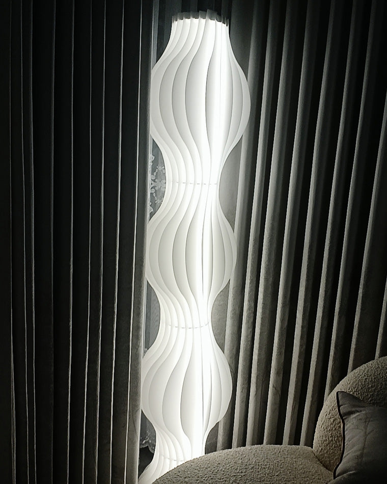 Diff Wavy Column Floor Lamp with Hue Dimmer-DF7074