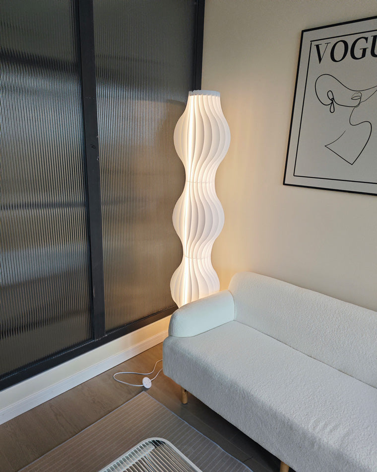 Diff Wavy Column Floor Lamp with Hue Dimmer-DF7074
