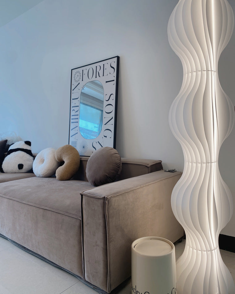 Diff Wavy Column Floor Lamp with Hue Dimmer-DF7074
