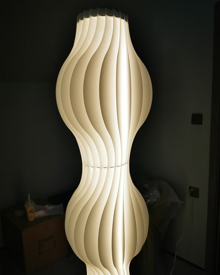 Diff Wavy Column Floor Lamp with Hue Dimmer-DF7074