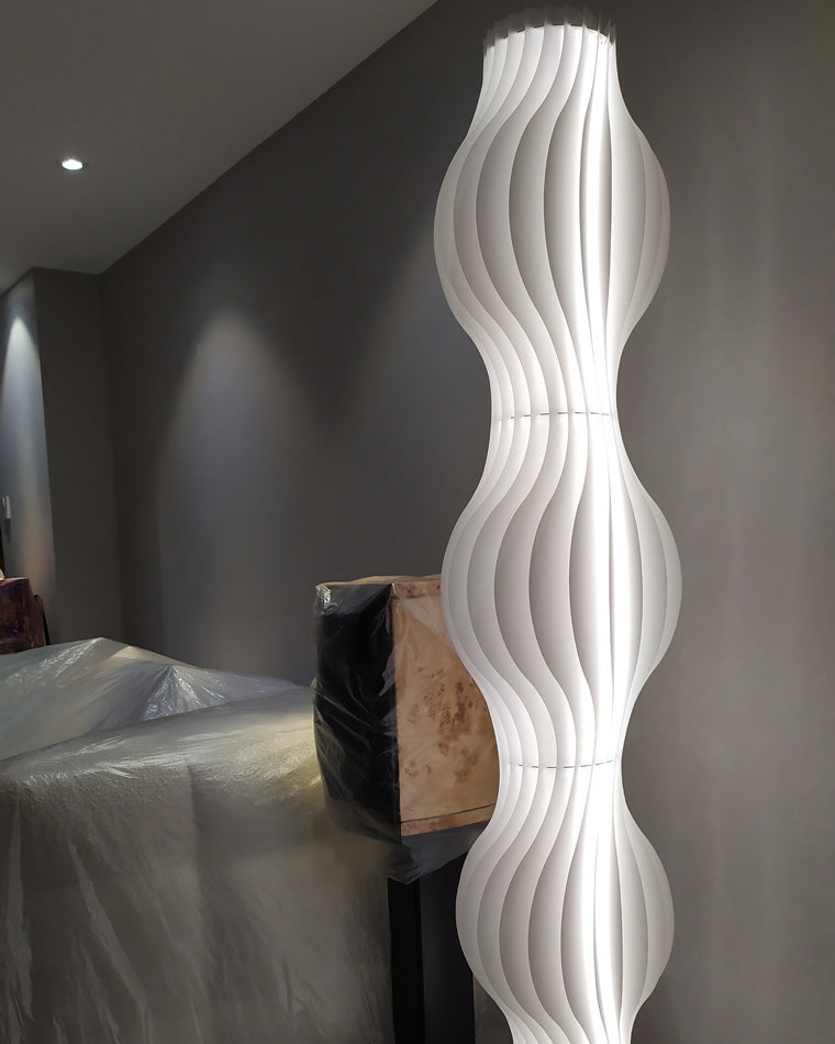 Diff Wavy Column Floor Lamp with Hue Dimmer-DF7074