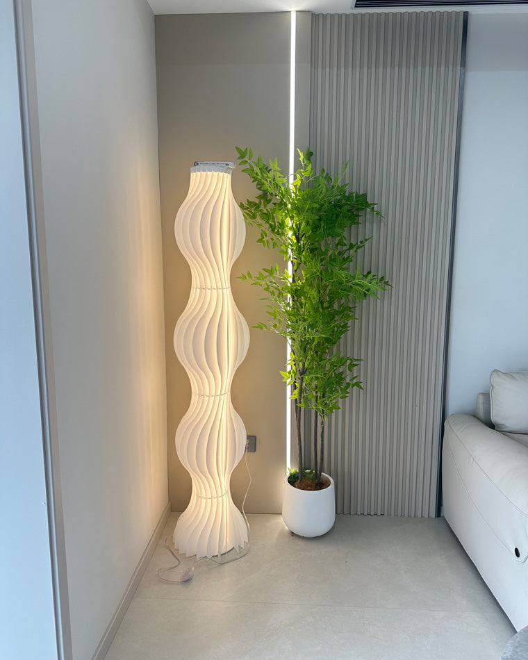 Diff Wavy Column Floor Lamp with Hue Dimmer-DF7074