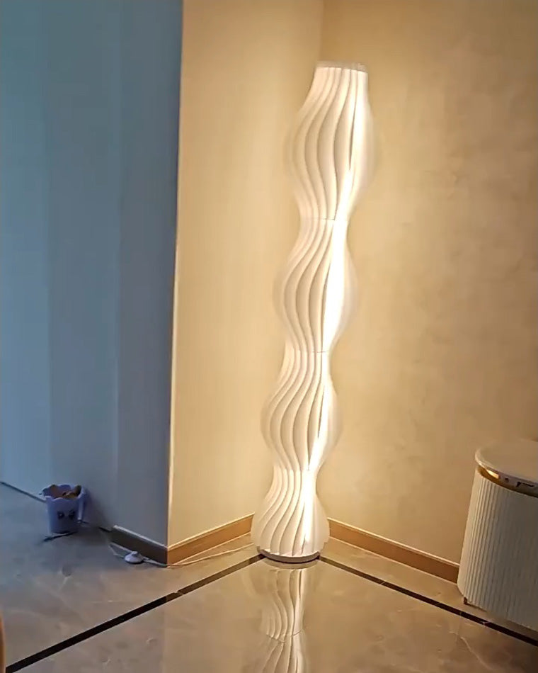 Diff Wavy Column Floor Lamp with Hue Dimmer-DF7074
