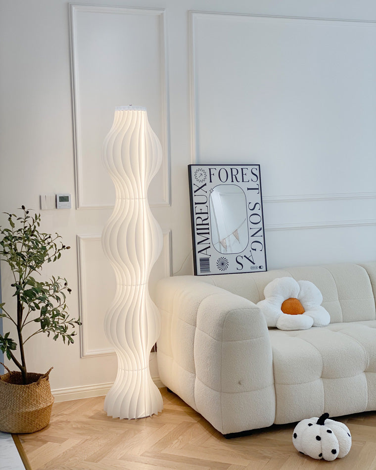 Diff Wavy Column Floor Lamp with Hue Dimmer-DF7074