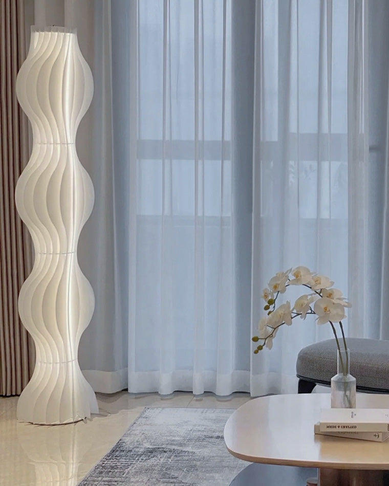 Diff Wavy Column Floor Lamp with Hue Dimmer-DF7074