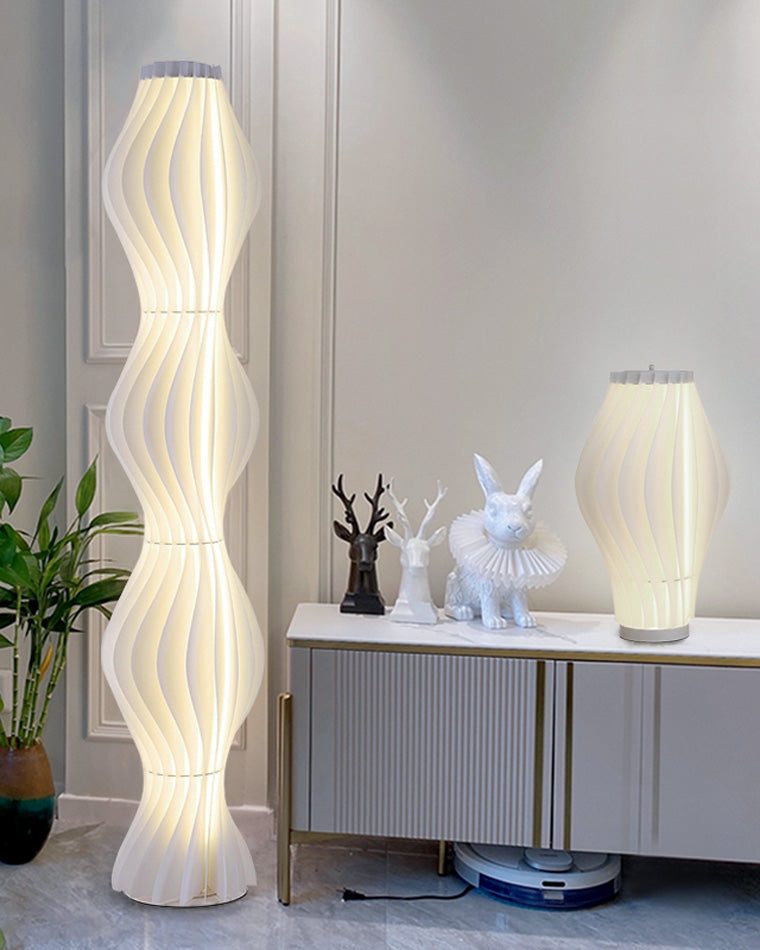 Diff Wavy Column Floor Lamp with Hue Dimmer-DF7074