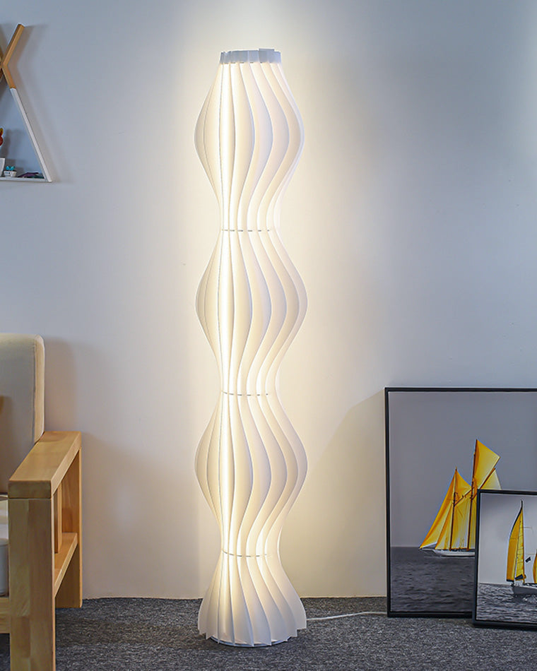 Diff Wavy Column Floor Lamp with Hue Dimmer-DF7074