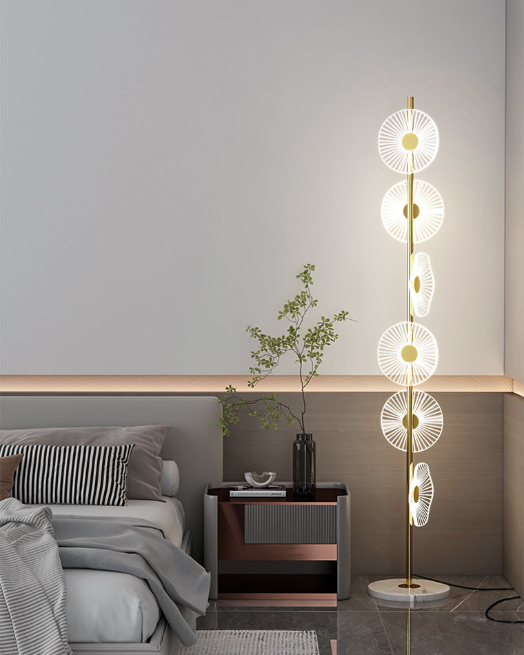 Diff Multi-light Dimmable Floor Lamp with Remote-DF7075
