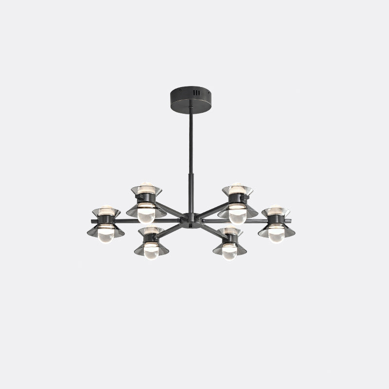 Diff 6/8/10 Light Black Brass Chandelier-DF2226