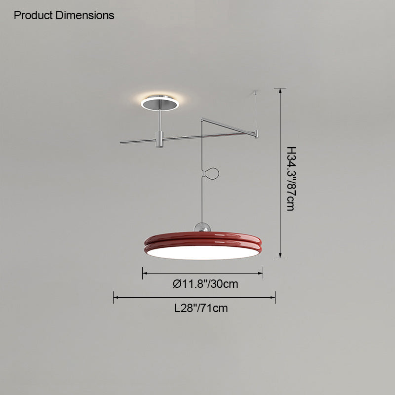 Diff Disc Offset Pendant Light-DF2251