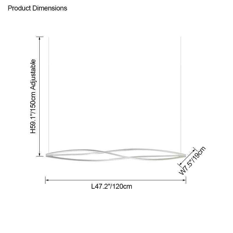 Diff Helix Horizontal/Vertical Chandelier-DF2245