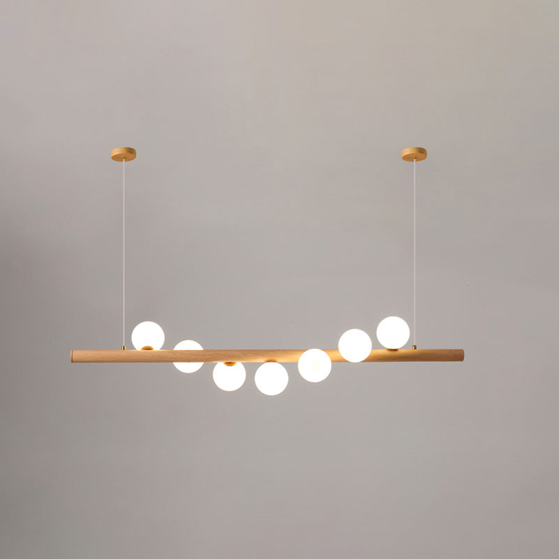 Diff Wood Linear Globe Pendant Chandelier-DF2055