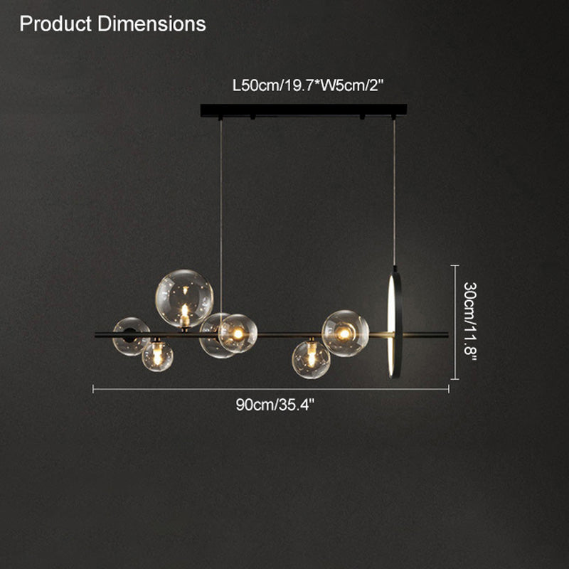 Diff Linear Glass Bubble Chandelier-DF2040