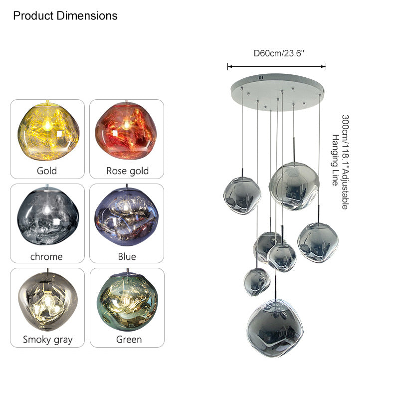 Diff Hanging Lava Melt Pendant Lamp-DF2043