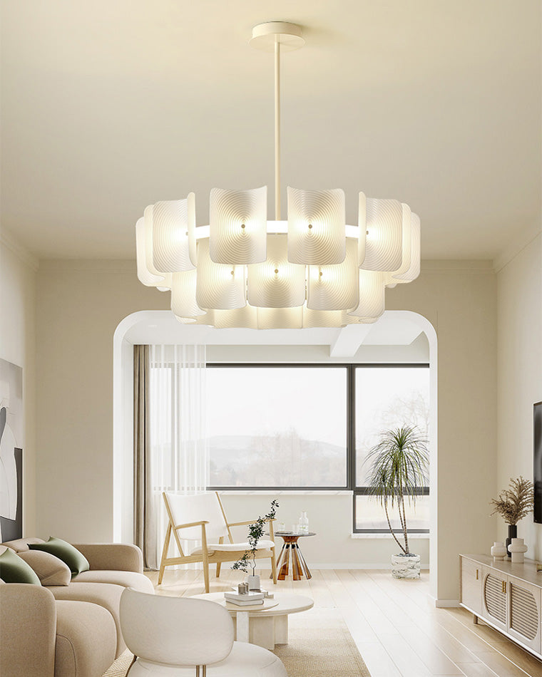 Diff White Tiered Acrylic Chandelier-DF2314