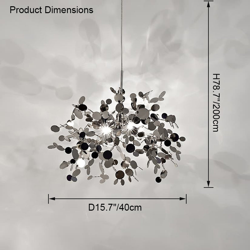 Diff Argent/Gold Cloud Multi Pendant Chandelier-DF2042