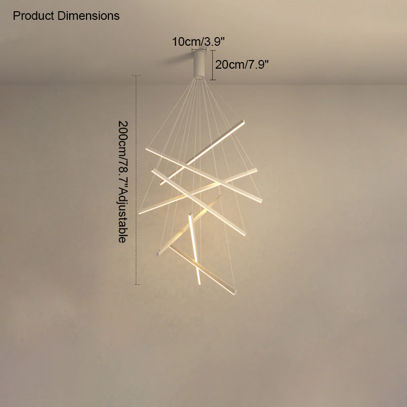 Diff Custom Multi Light Sticks LED Chandelier-DF2125