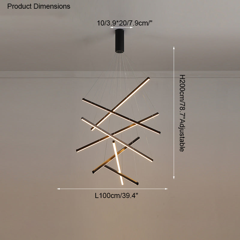 Diff Custom Multi Light Sticks LED Chandelier-DF2125