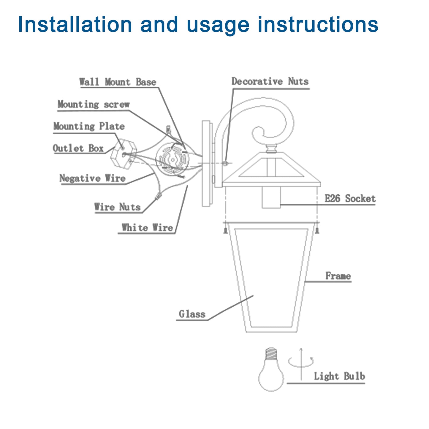 Modern Outdoor Waterproof Wall Lamp-DG2042