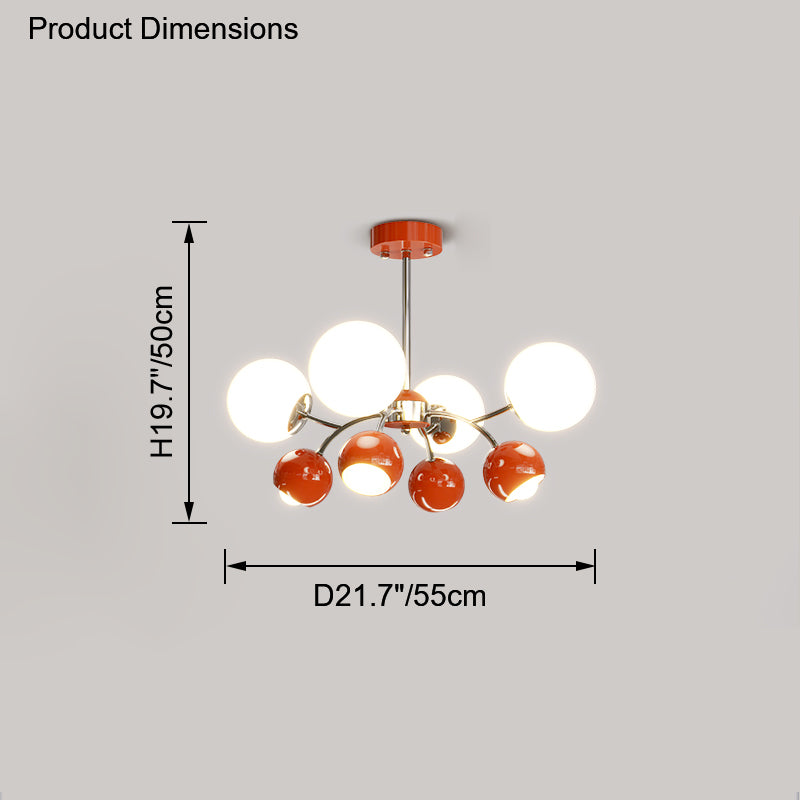 Diff Space Age Glass Globe Chandelier-DF2290