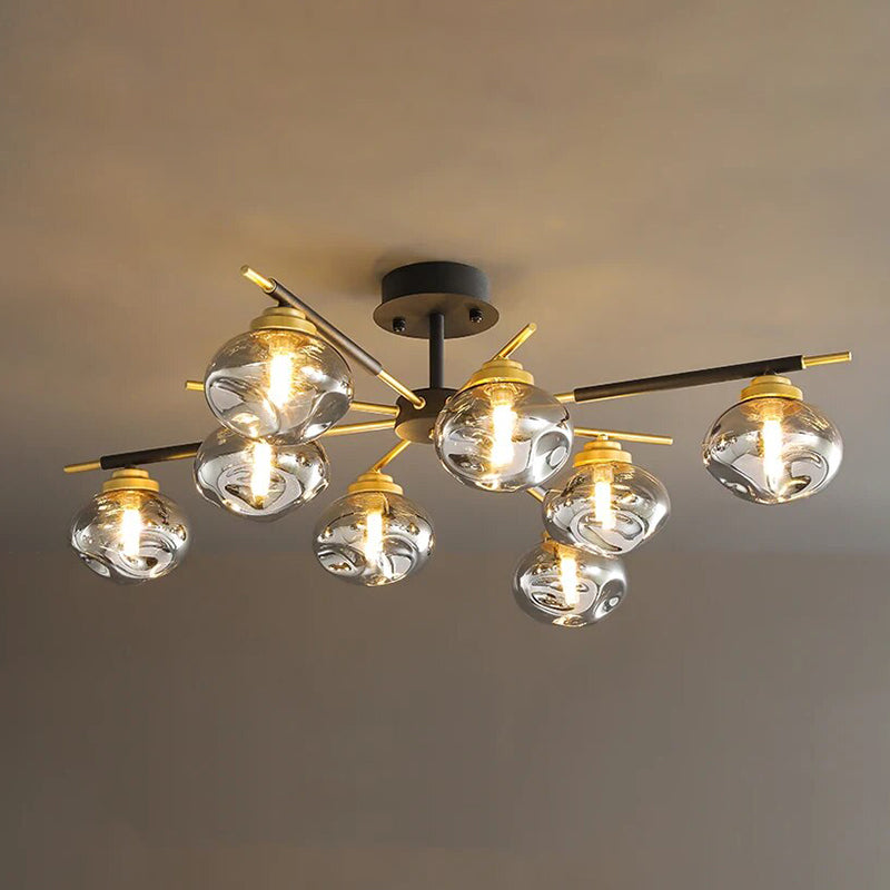 Diff Blown Glass Globe Chandelier-DF2261