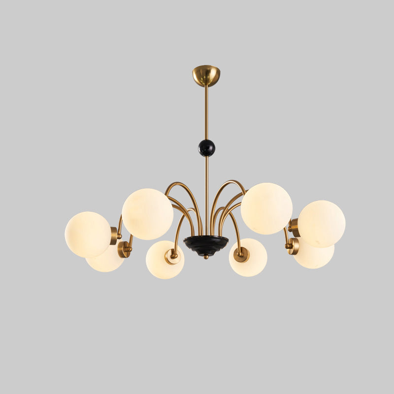 Diff Art Deco Frosted Glass Globe Chandelier-DF2304