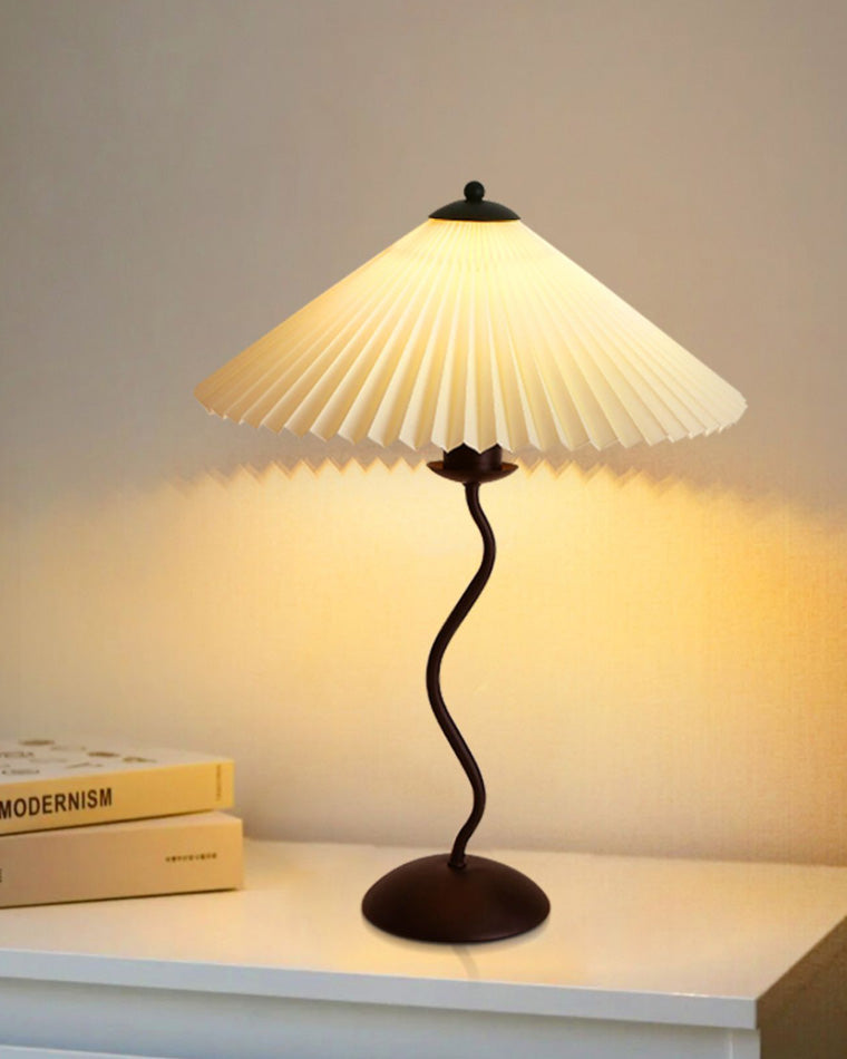 Diff Wavy Pleated Table Lamp-DF8001