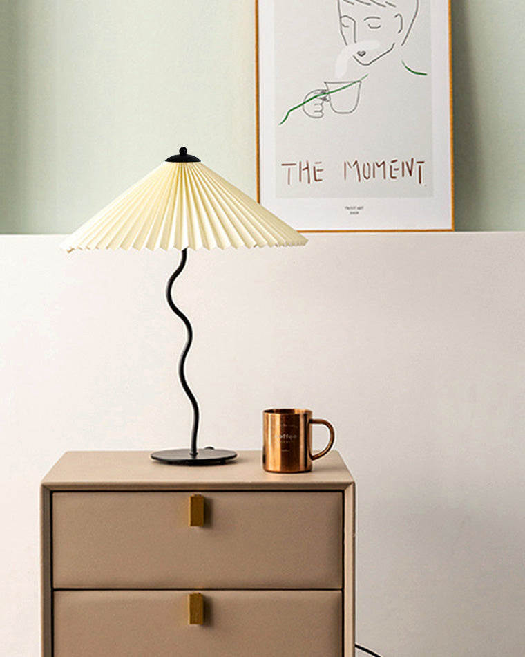 Diff Wavy Pleated Table Lamp-DF8001