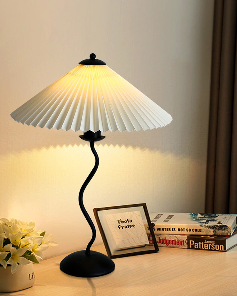 Diff Wavy Pleated Table Lamp-DF8001