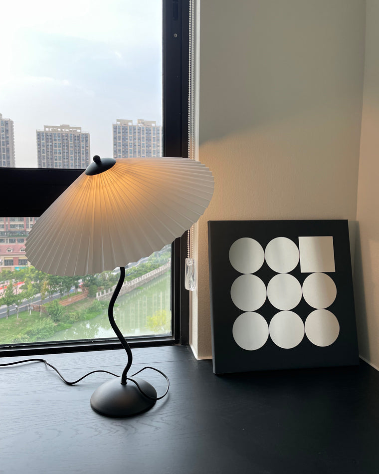 Diff Wavy Pleated Table Lamp-DF8001