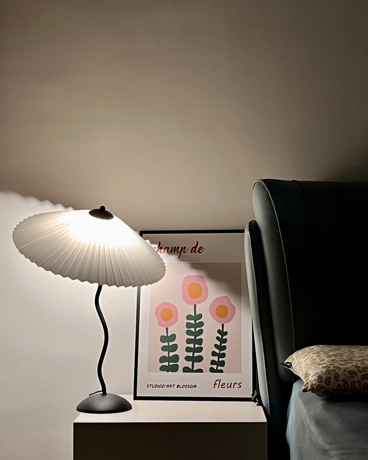 Diff Wavy Pleated Table Lamp-DF8001
