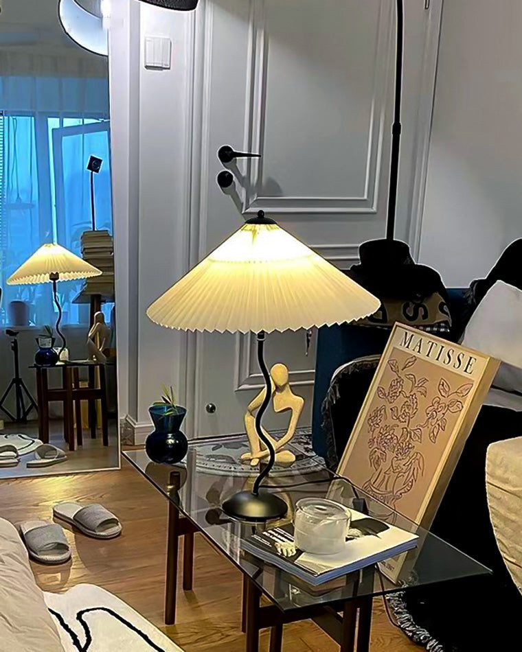 Diff Wavy Pleated Table Lamp-DF8001