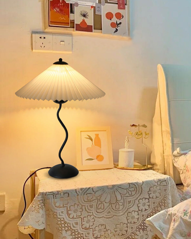 Diff Wavy Pleated Table Lamp-DF8001