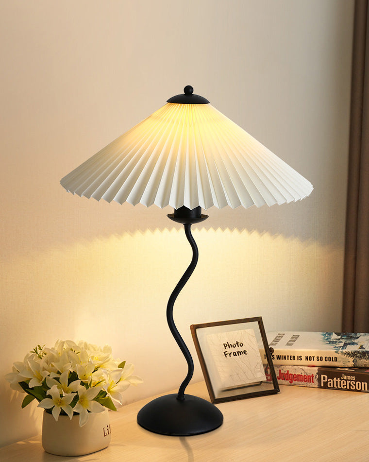 Diff Wavy Pleated Table Lamp-DF8001