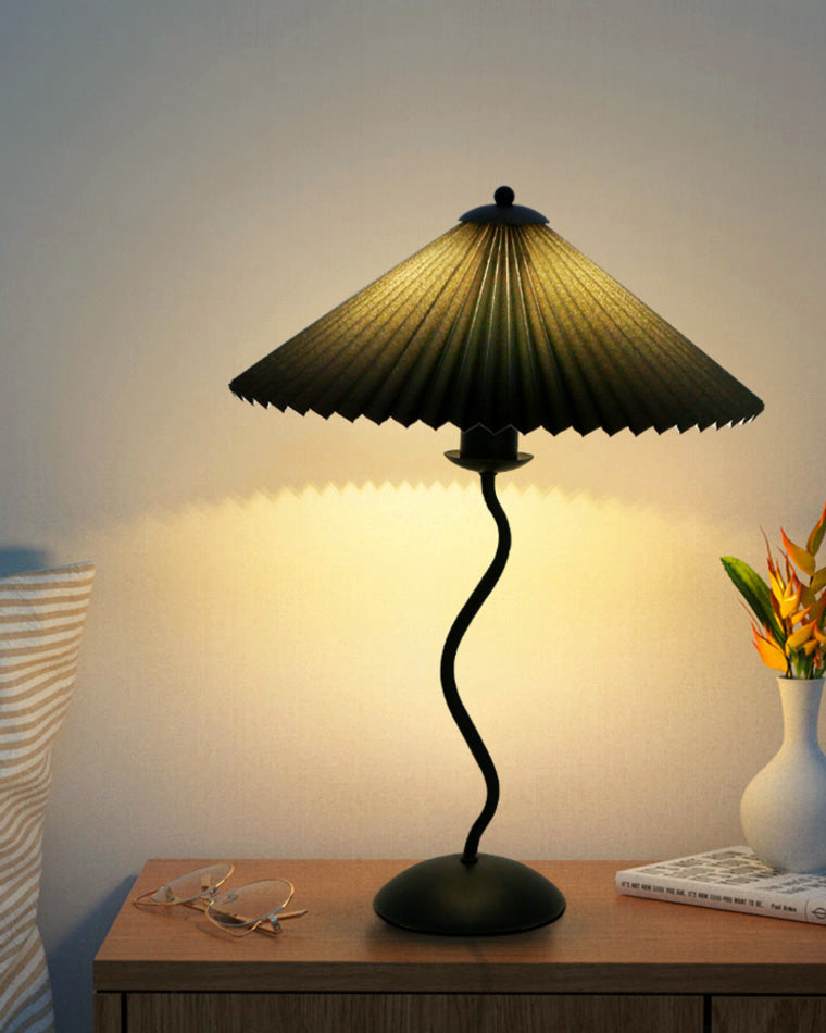Diff Wavy Pleated Table Lamp-DF8001
