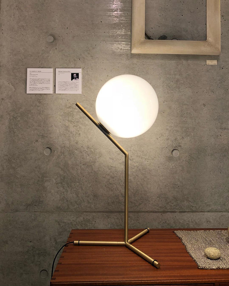 Diff Milk Glass Globe Table Lamp-DF8011