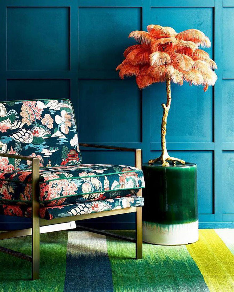 Diff Feather Palm Tree Table Lamp-DF8016