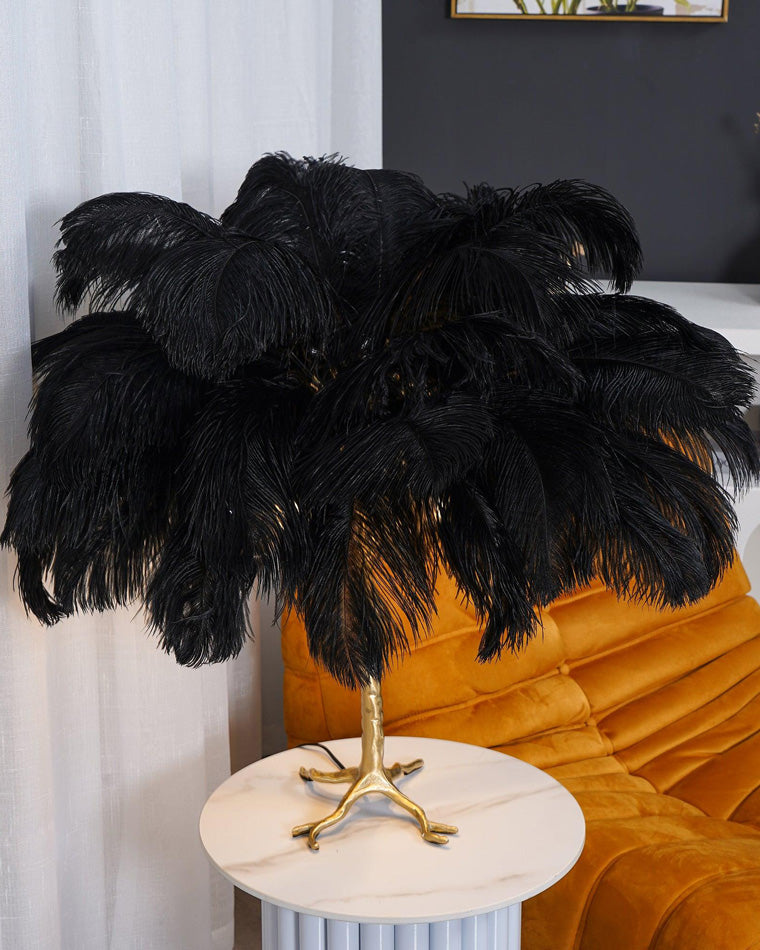 Diff Feather Palm Tree Table Lamp-DF8016
