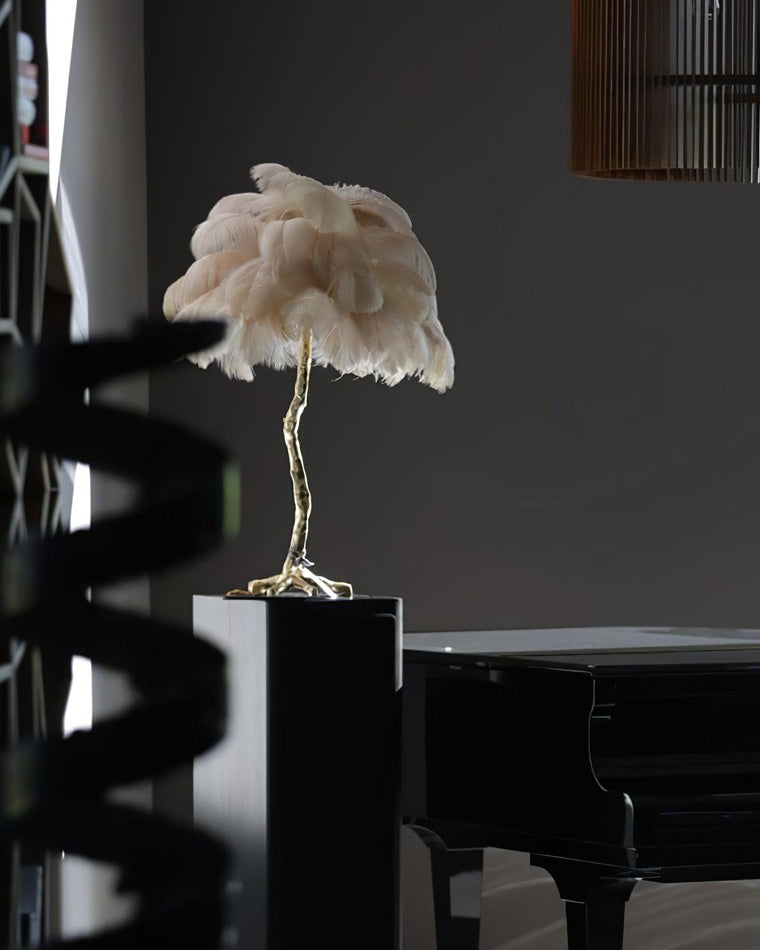 Diff Feather Palm Tree Table Lamp-DF8016