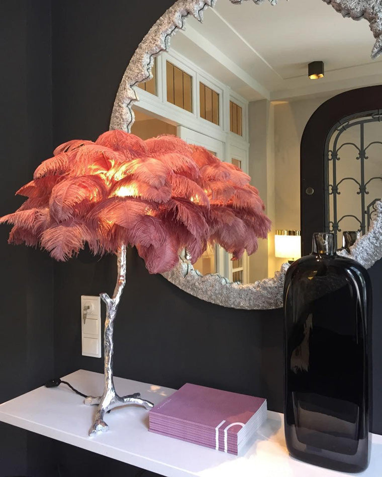 Diff Feather Palm Tree Table Lamp-DF8016