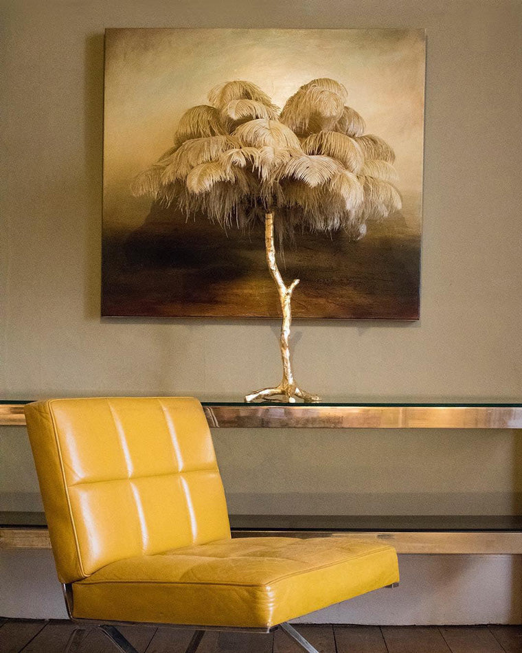 Diff Feather Palm Tree Table Lamp-DF8016
