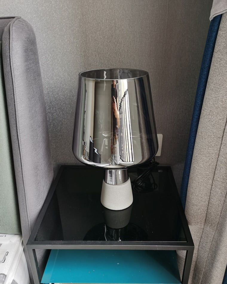 Diff Smoked Glass Table Lamp-DF8018